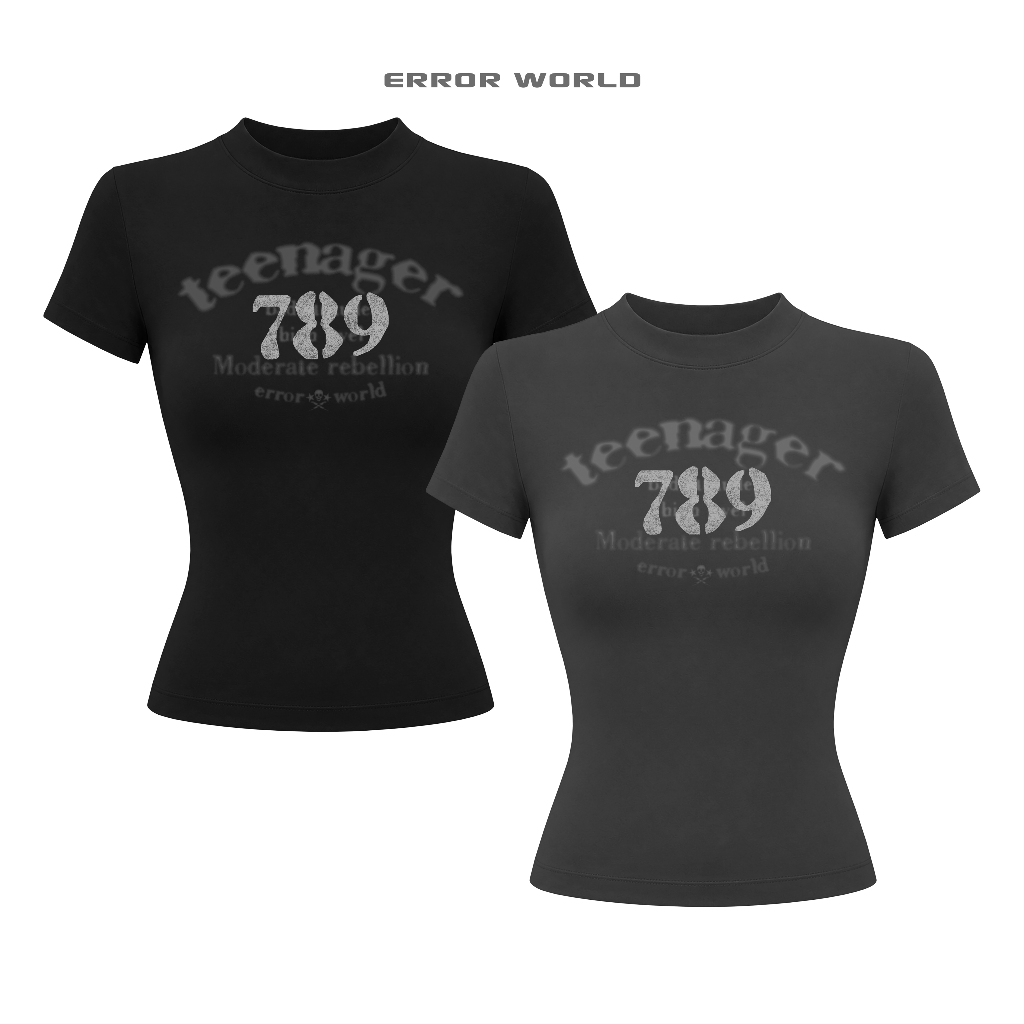 Áo thun Baby tee ôm body dáng dài ERROR WORLD  - TEENAGER 789 | BigBuy360 - bigbuy360.vn