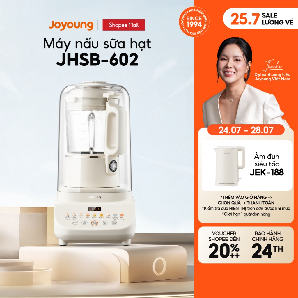 Máy nấu sữa hạt đa năng 1.5L 1000W Joyoung JHSB-602