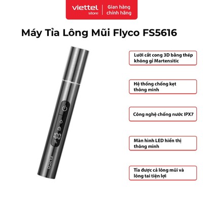 Máy Tỉa Lông Mũi Flyco FS5616VN | Tỉa Êm | Công Nghệ Chống Kẹt | Chống Nước IPX7