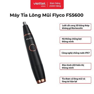 Máy Tỉa Lông Mũi Flyco FS5600VN | Tỉa Êm | Công Nghệ Chống Kẹt | Chống Nước IPX7