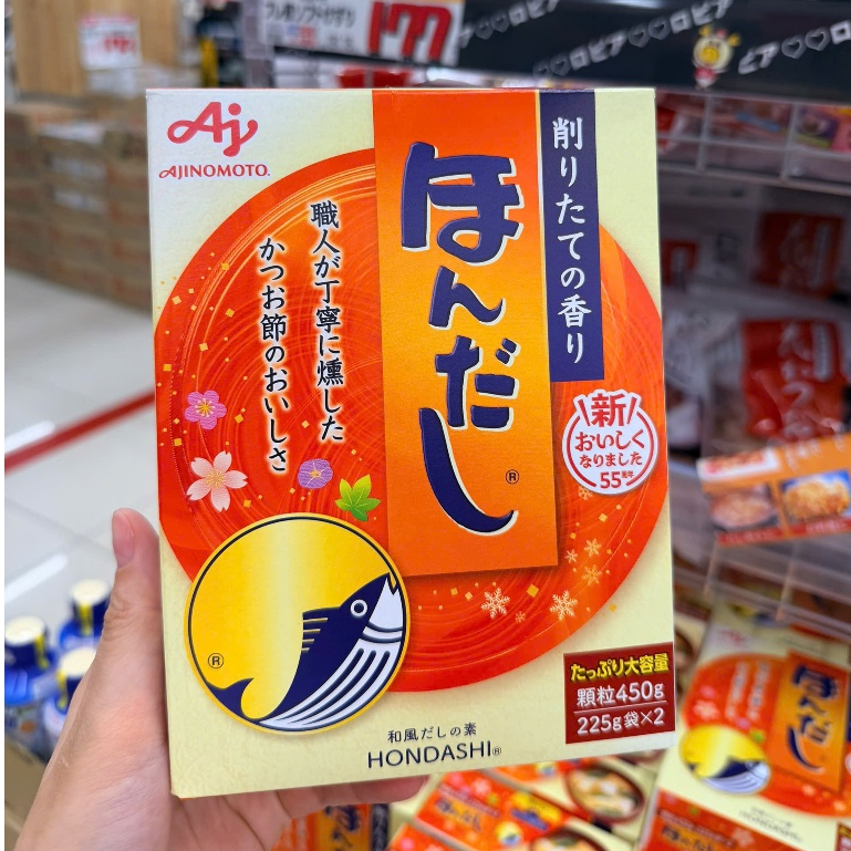 HẠT NÊM CÁ NGỪ AJINOMOTO HONDASHI NỘI ĐỊA NHẬT – GÓI ĐẠI 450G