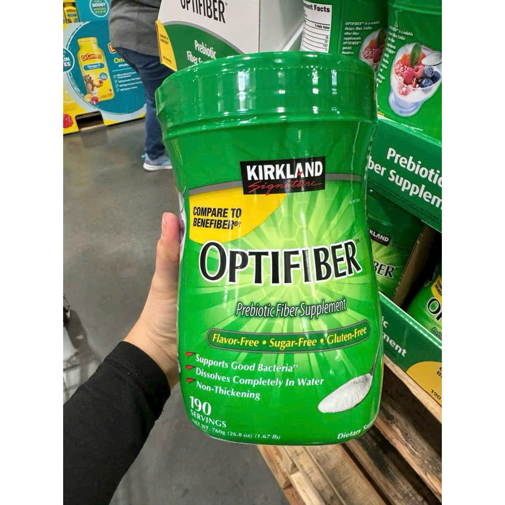 [ĐỦ BILL STORE + AIR] Bột Chất Xơ Hòa Tan Kirkland Optifiber Hộp 760g Chính Hãng Mỹ