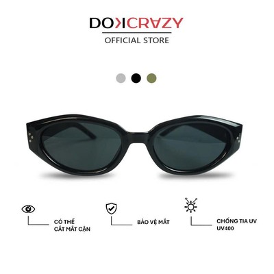 Kính mát thời trang DOKCRAZY TAXAS Mắt Mèo Nhựa Cao Cấp ,Màu Sắc Trendy, chống Tia UV400,Unisex, Kính Du Lịch,Sang Chảnh