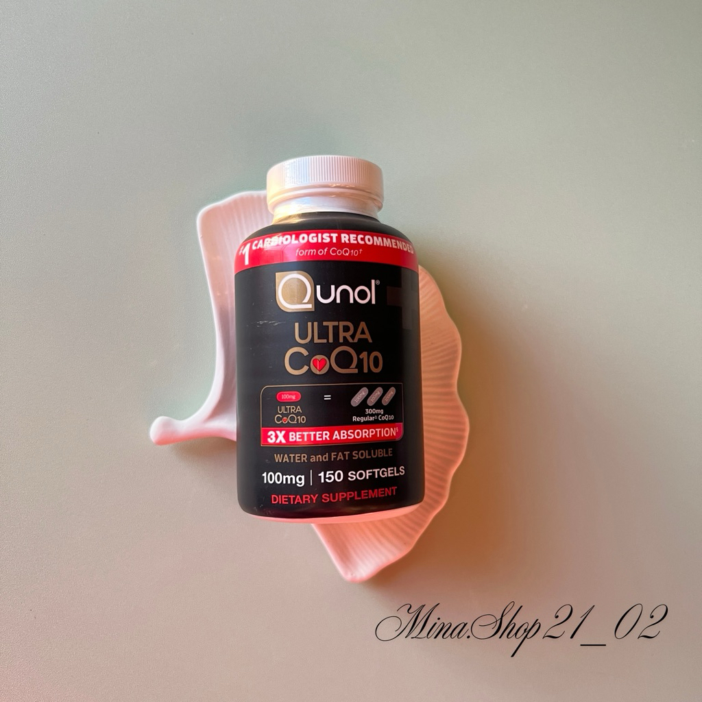 [Hàng Mỹ] Qunol Ultra CoQ10 100mg 150v Thực Phẩm Bổ Sung Coenzyme Q10 Hấp Thu Cao Hỗ Trợ Sức Khỏe Ti