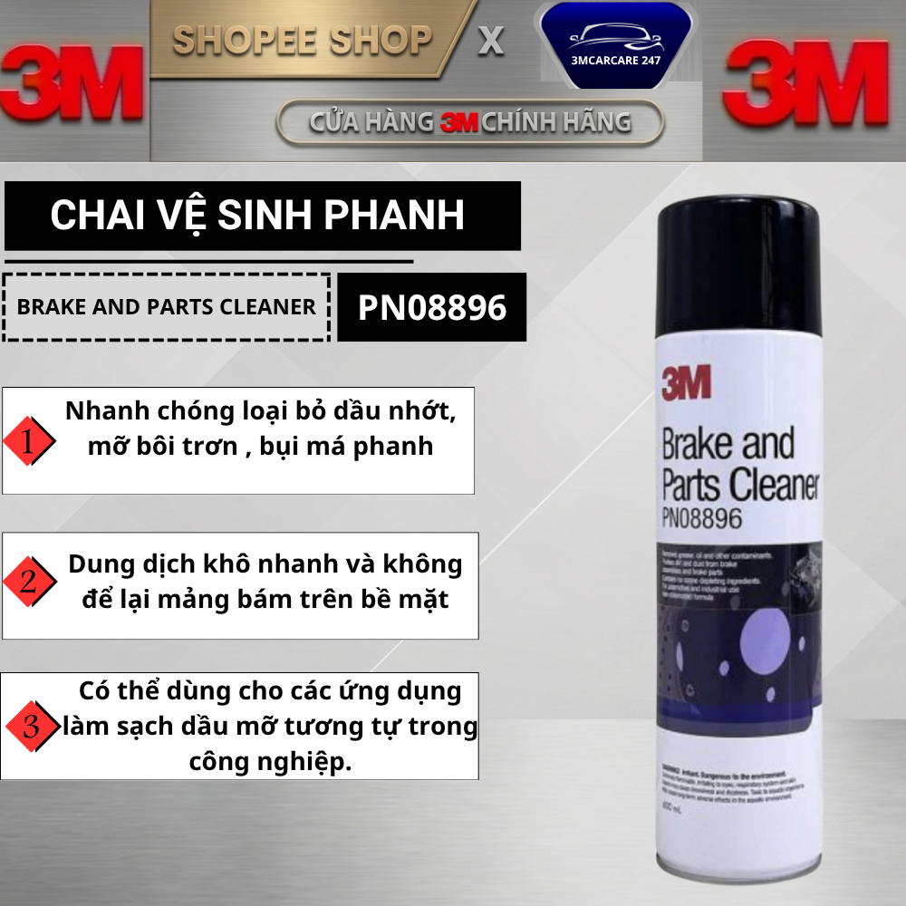 [HỎA TỐC] Chai vệ sinh thắng 𝟑𝐌 𝐏𝐍𝟎𝟖𝟖𝟗𝟔 𝐁𝐑𝐀𝐊𝐄 𝐀𝐍𝐃 𝐏𝐀𝐑𝐓𝐒 𝐂𝐋𝐄𝐀𝐍𝐄𝐑 𝟔𝟎𝟎𝐌𝐋.