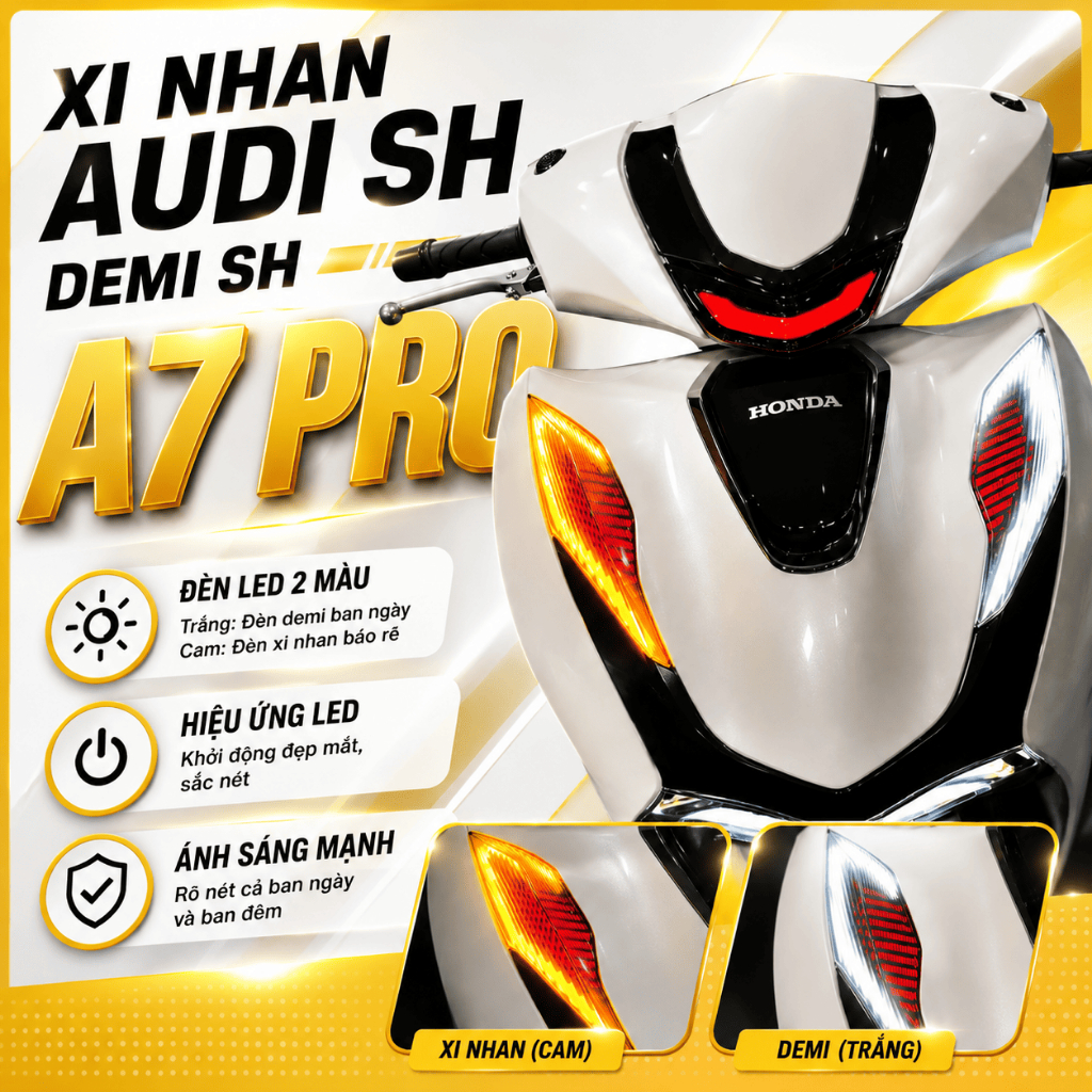 Combo Xi Nhan Demi Audi A7 Pro Và Cụm Đèn Hậu Audi SH 2020-2025 Gắn Zin Bảo Hành 12 Tháng