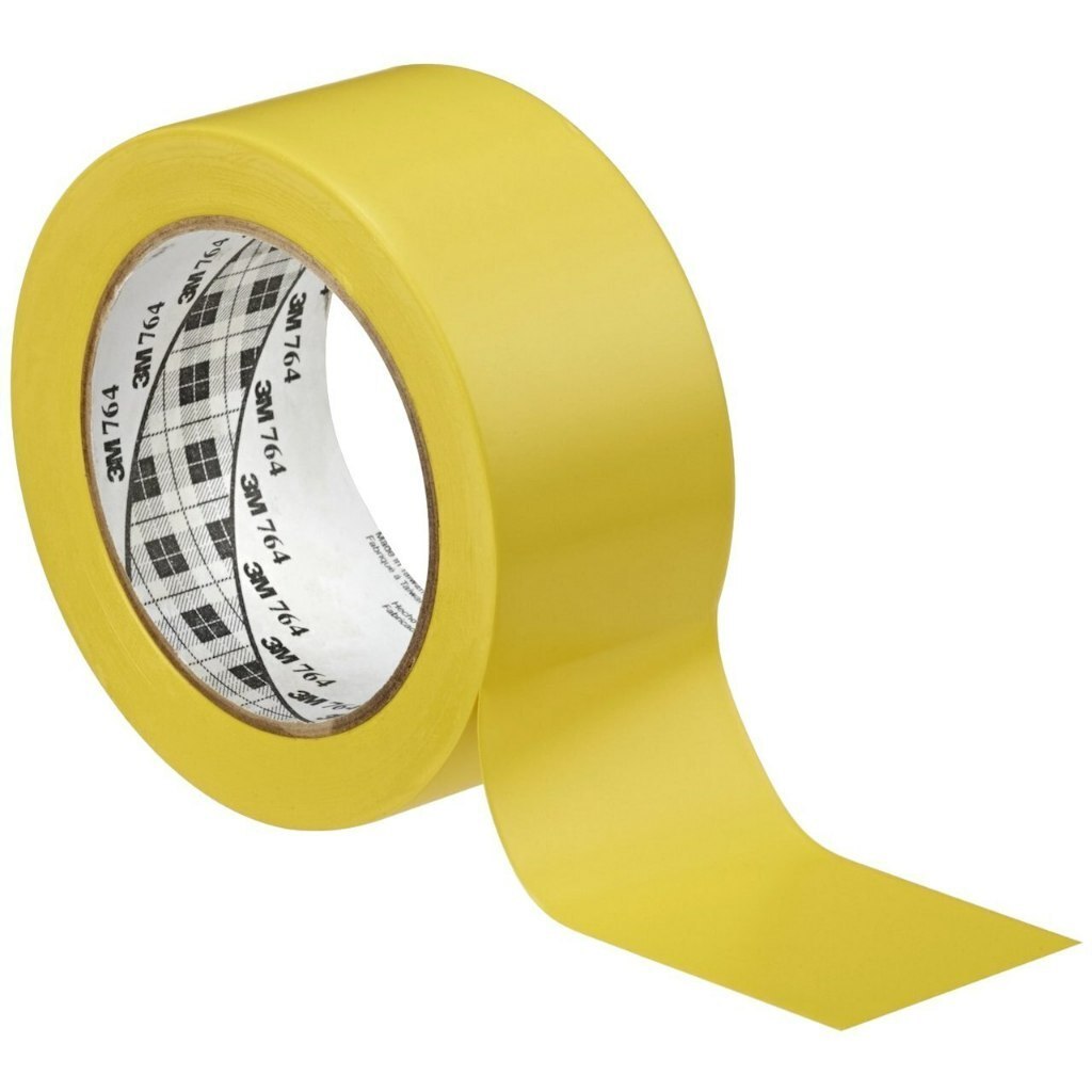 Băng keo dán nền chịu nhiệt màu vàng 50mm x 33m 3M 764