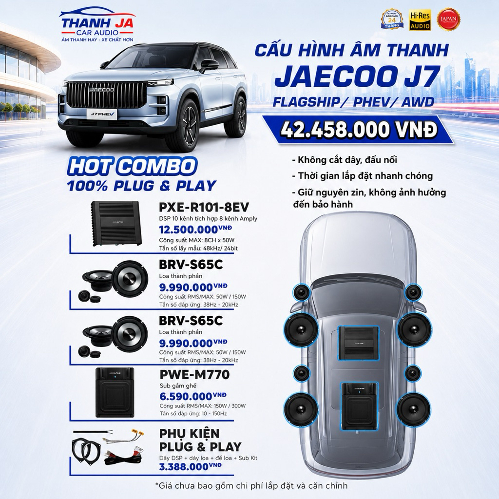 ÂM THANH XE JAECOO J7 , LOA XE JAECOO J7.