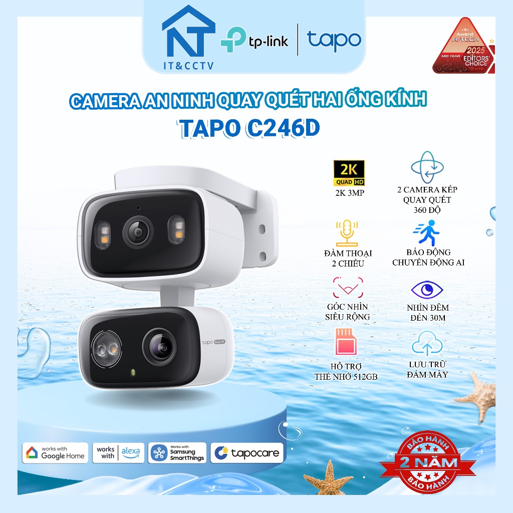 [Chính Hãng] Tapo C310/C320WS/C246D Camera WiFi An Ninh – Giám Sát Trong Nhà & Ngoài Trời