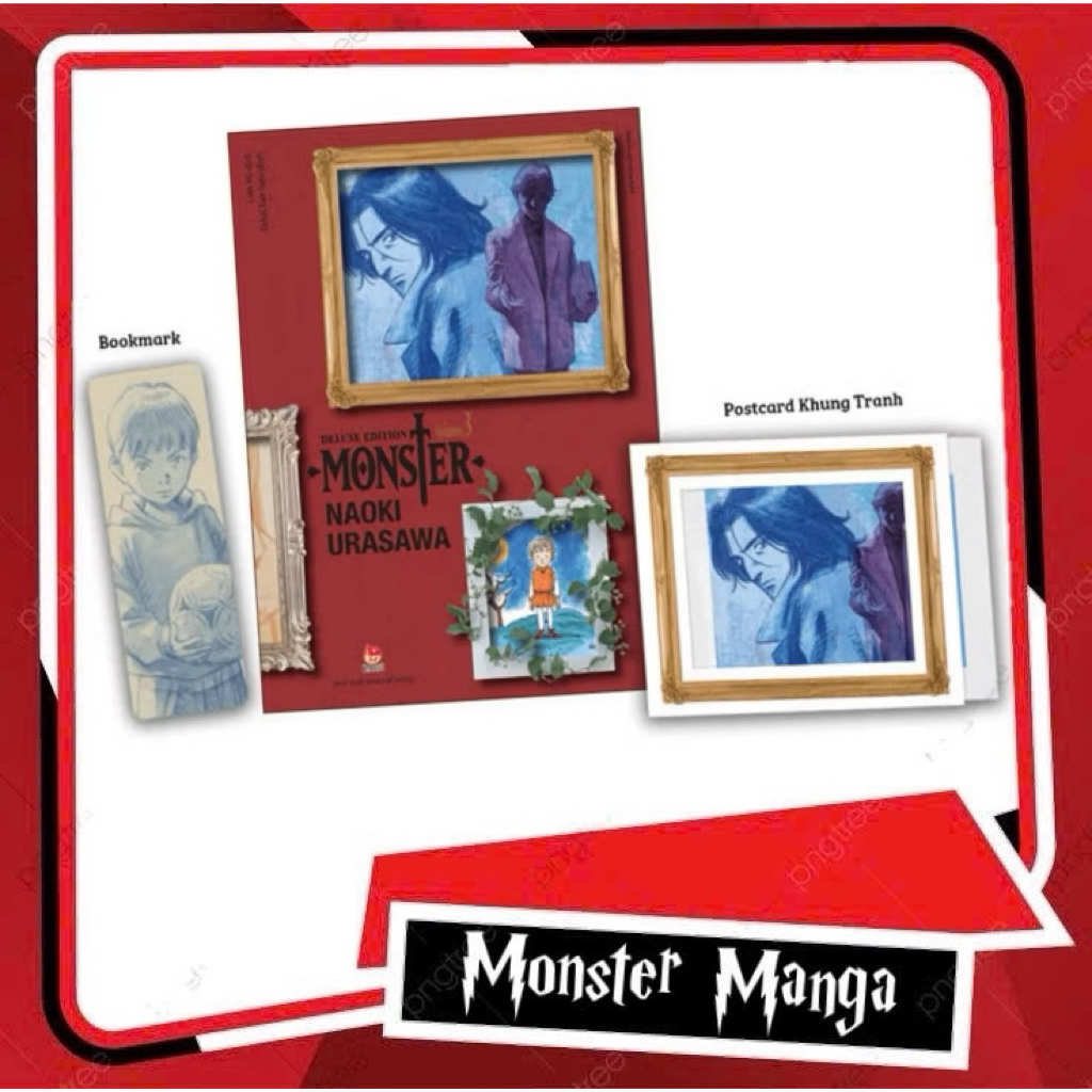 Truyện Tranh - Monster Tập 1 Nguyên Seal NXB Kèm Khung Tranh Quà Mua Sớm