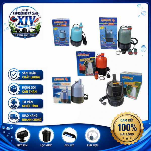 Máy Bơm Chìm Lifetech AP6500 AP8500 AP8800 AP9000 AP10000 - Máy Bơm Hút Đáy Hồ Cá, Hồ Koi, Hòn Non B