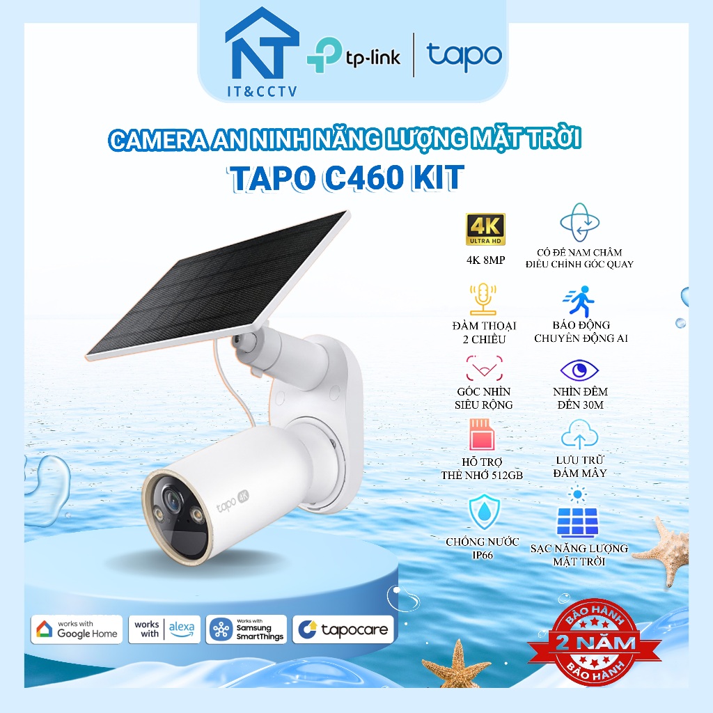 [Chính Hãng] Tapo C400/C410/C425/C460 KIT Camera AI Năng Lượng Mặt Trời 2MP–8MP – Camera An Ninh Ngo