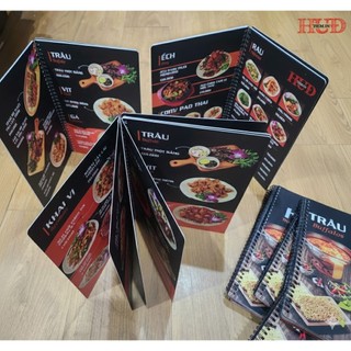 menu nhựa PVC - Chống nước