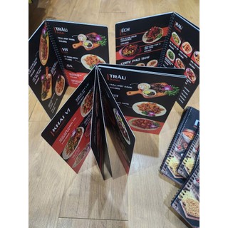 menu nhựa PVC - Chống nước