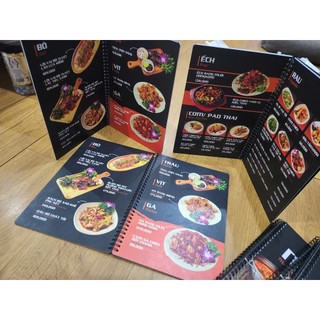 menu nhựa PVC - Chống nước