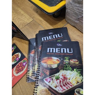 menu nhựa PVC - Chống nước