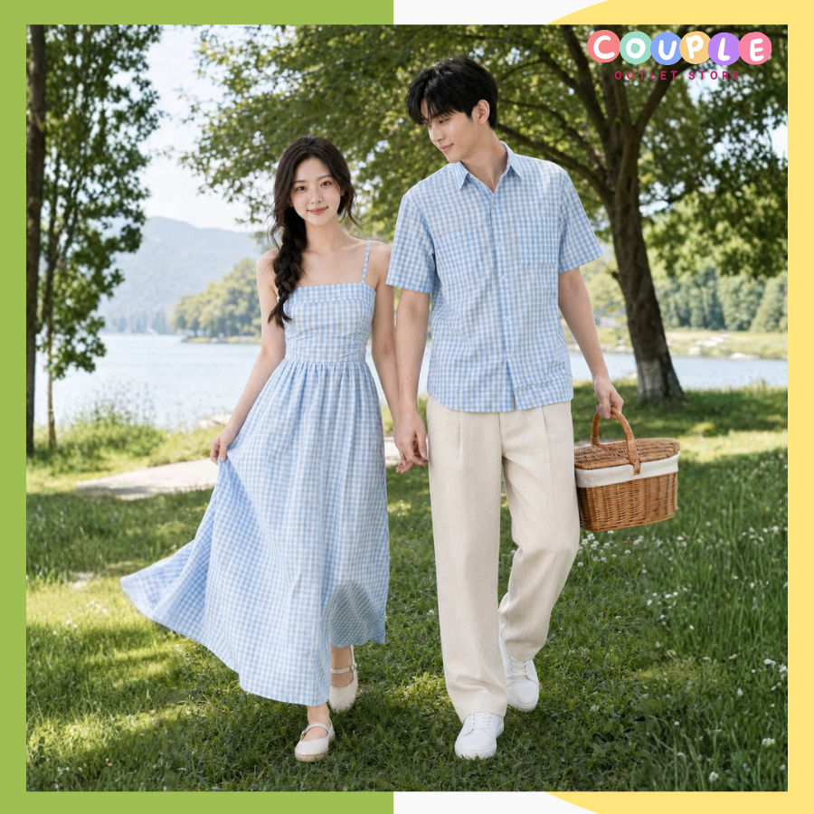 |BEST SELLER| Set couple Đồ đôi nam nữ HAPPY LOVE, đồ đôi nam nữ set couple, đồ biển đôi nam nữ