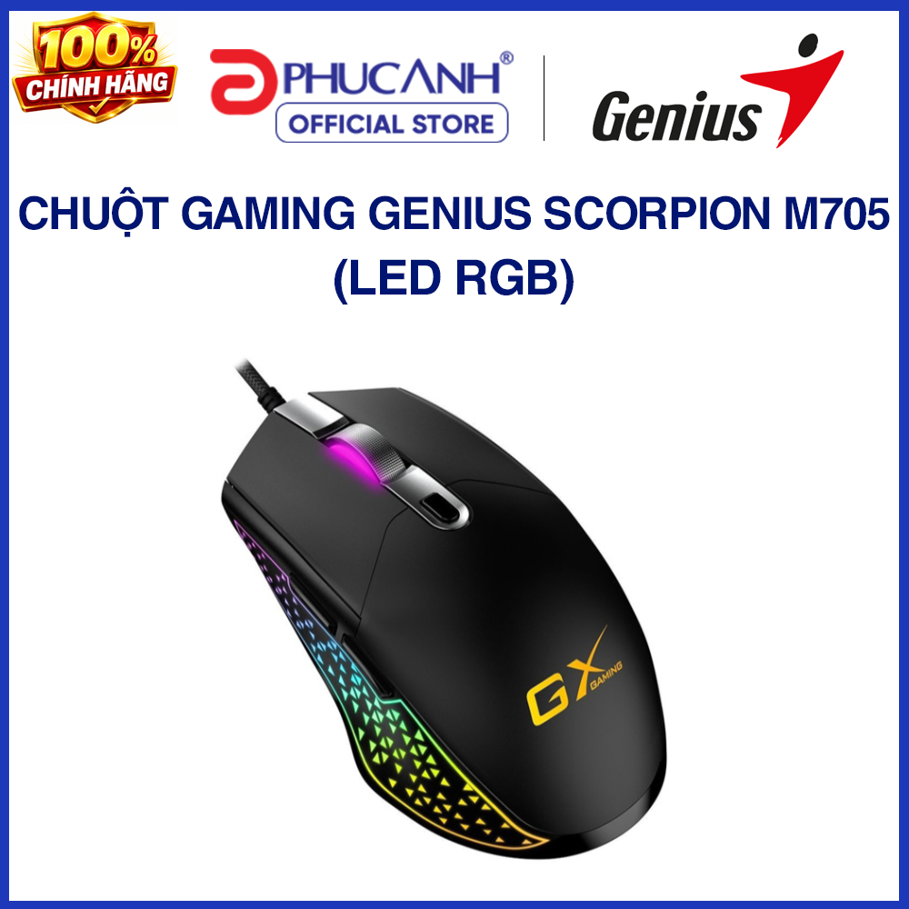 Chuột Gaming Genius Scorpion M705 (LED RGB)