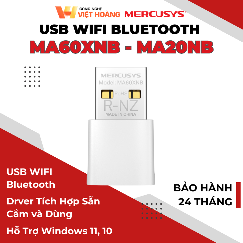 [2026]Mercusys USB Nano Wi-Fi 6 Bluetooth MA60XNB/ MA20NB AX900