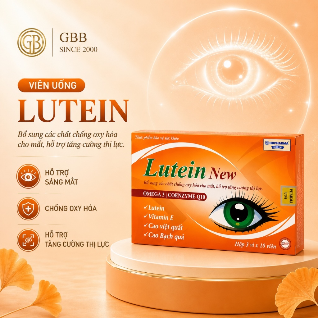Viên uống bổ mắt LUTEIN NEW hỗ trợ thị lực – Hộp 30 viên