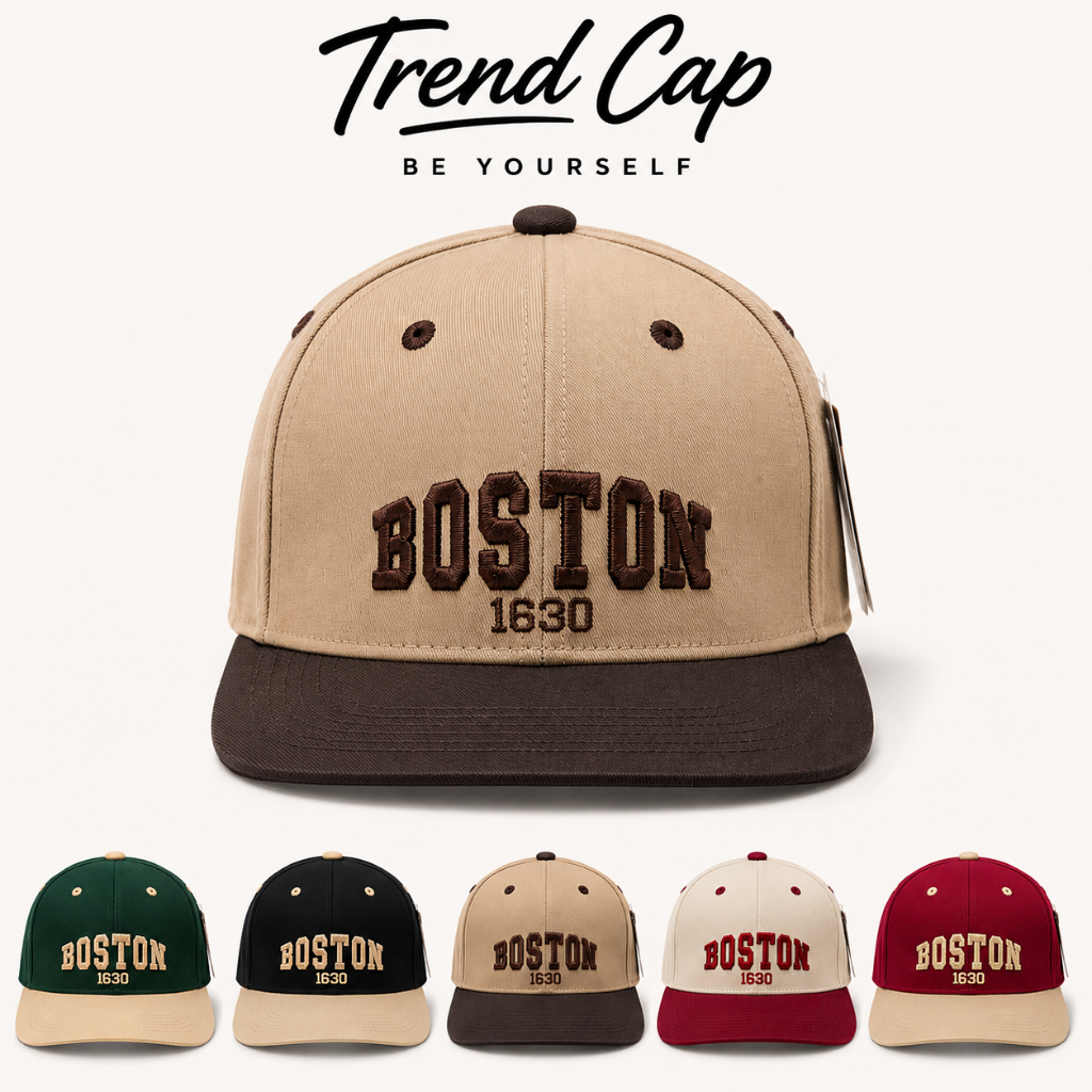 Mũ Lưỡi Trai BOSTON 1630 Form HipHop Cao Cấp – Mũ Snapback Unisex Phong Cách Streetwear
