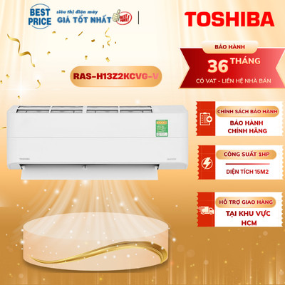 Máy Lạnh Toshiba Inverter 1.5 HP RAS-H13Z2KCVG-V - Làm Lạnh Nhanh, Tiết Kiệm Điện, Lọc Bụi Mịn PM1.0