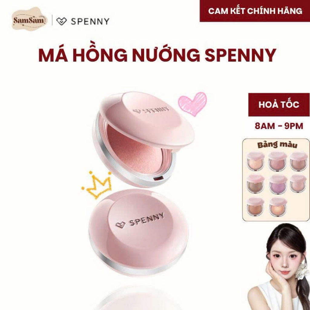 (HOẢ TỐC 8AM - 21PM) Phấn Má Hồng Nướng SPENNY Banking Powder Process