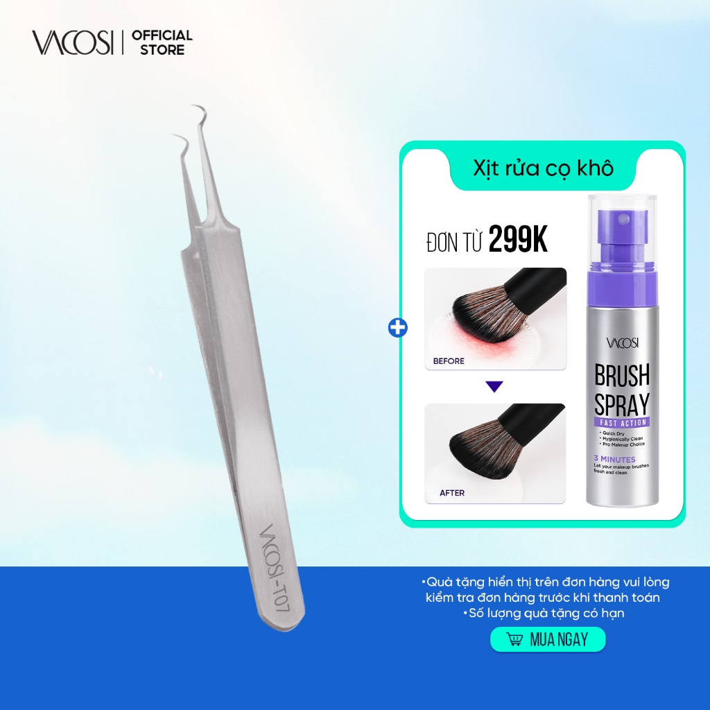 Nhíp gắp mụn đầu đen VACOSI Blackhead Tweezers - T07
