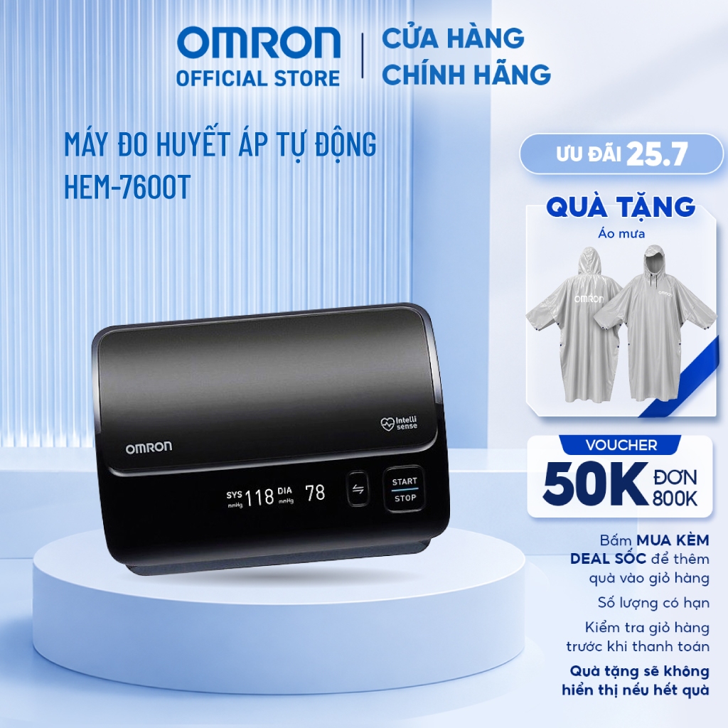 Máy đo huyết áp tự động Omron HEM-7600T