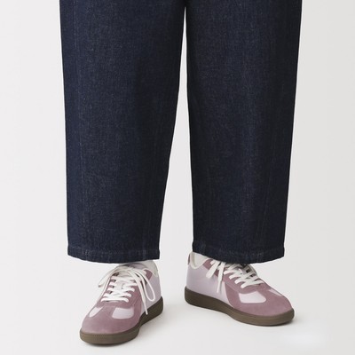 [26AW] MUJI Giày Sneaker Nữ Phối 2 Chất Liệu