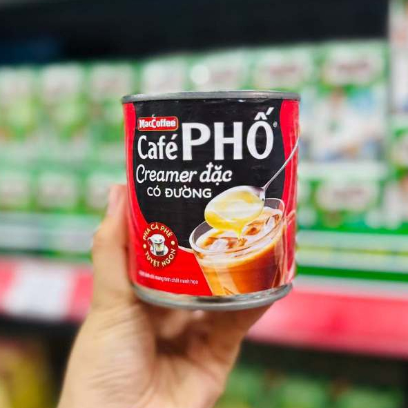 MacCoffee Café Phố Creamer Đặc Có Đường Lon 380g - Sữa Đặc Pha Cà Phê, Pha Trà Sữa, Làm Bánh, Thơm B