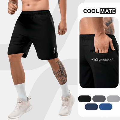 Quần thể thao nam Max Ultra Short V2 kiểu dáng thể thao có túi khóa sau Coolmate