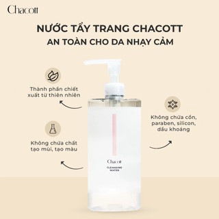 Nước Tẩy Trang Dành Cho Da Nhạy Cảm Chacott Cleansing Water 500ml