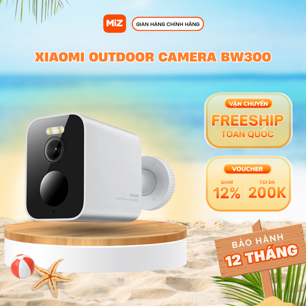 Camera IP Wifi Ngoài Trời Xiaomi BW300 2K, Theo dõi chuyển động, Phát hiện người lạ - Chính Hãng