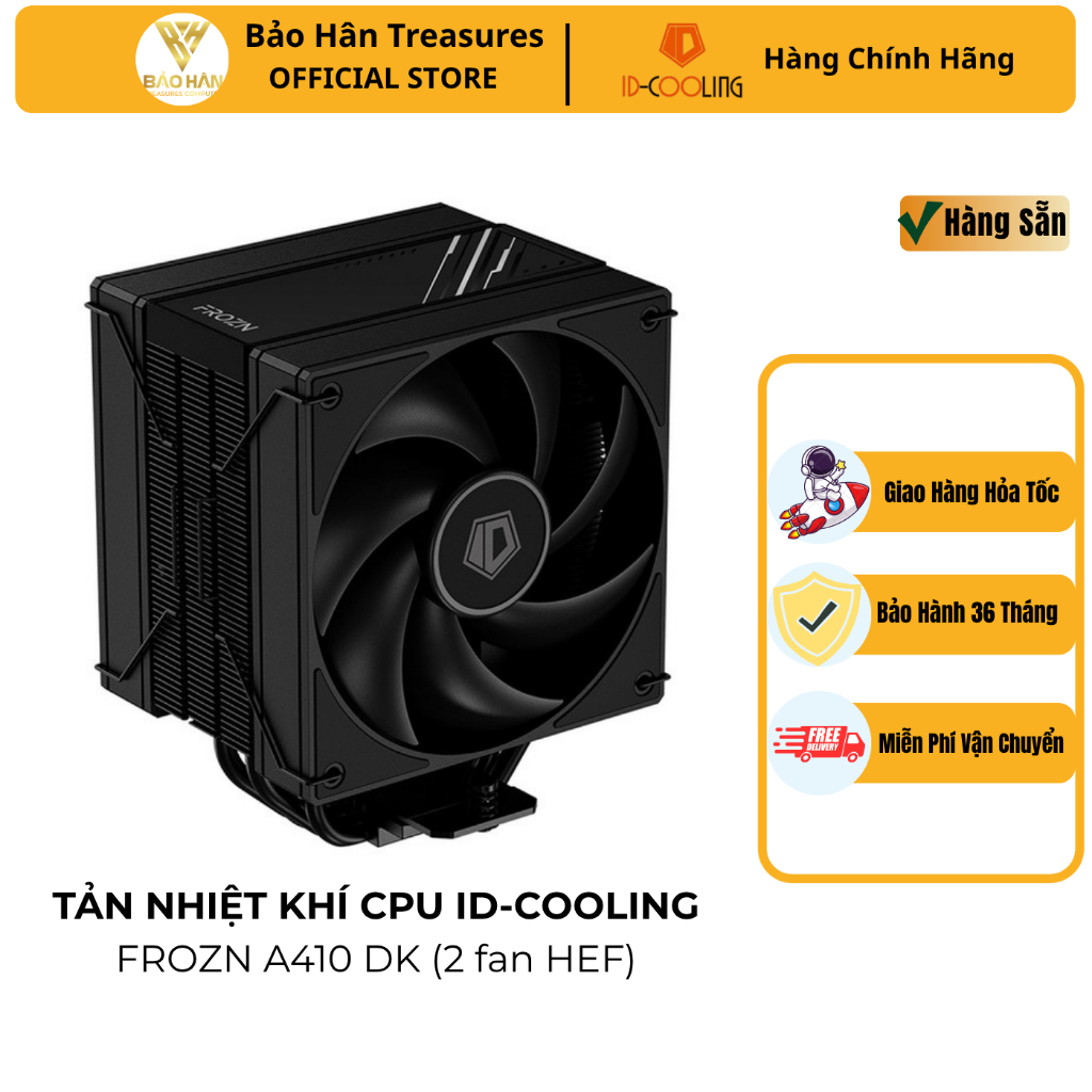 Tản Nhiệt Khí CPU ID-COOLING FROZN A410 DK (2 Fan) - Hàng Chính Hãng