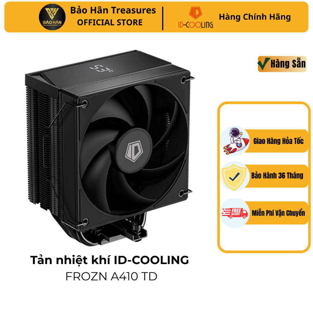 Tản nhiệt khí CPU ID-COOLING FROZN A410 TD Digital - BLACK - Hàng Chính Hãng