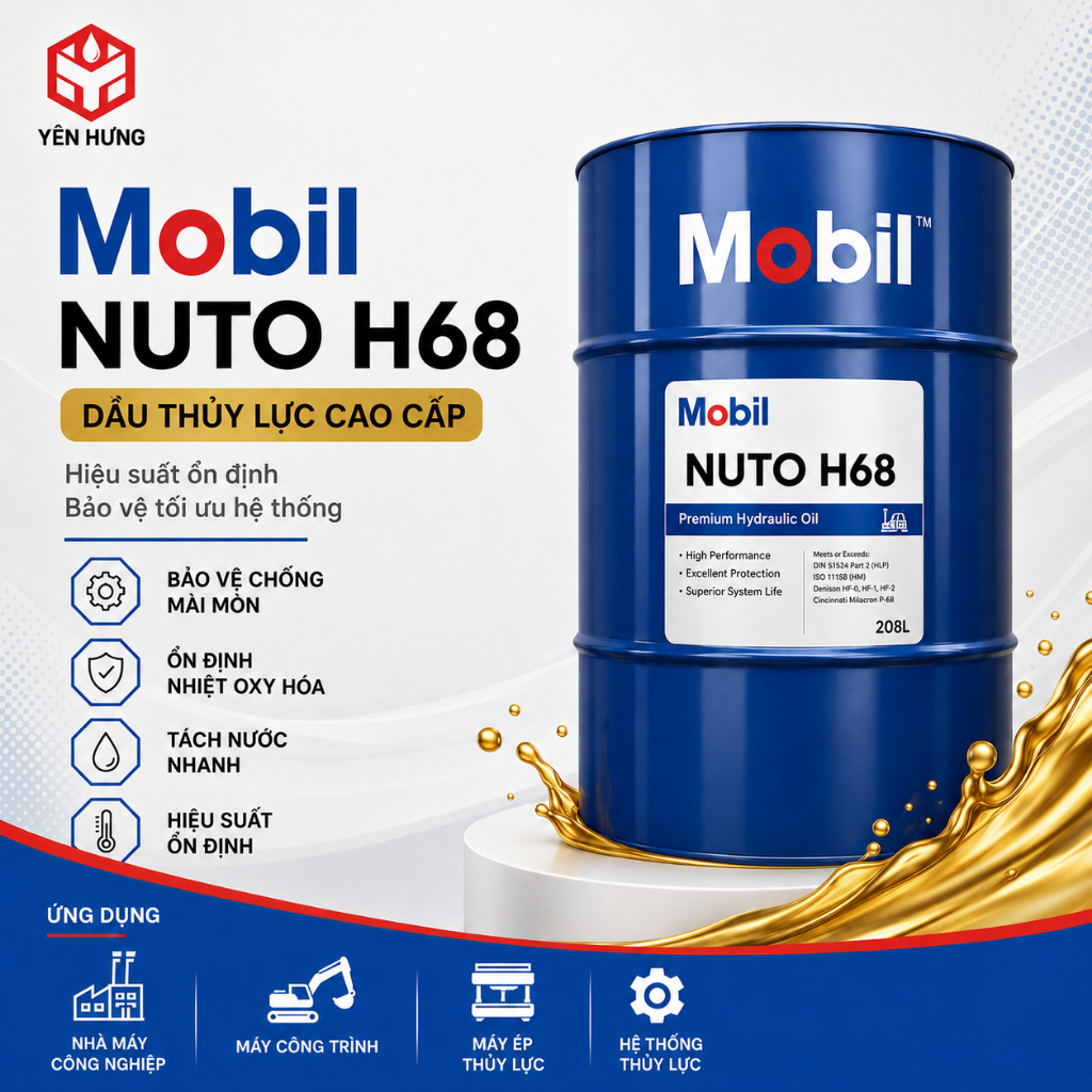 Yên Hưng - Dầu nhờn Mobil Nuto H68