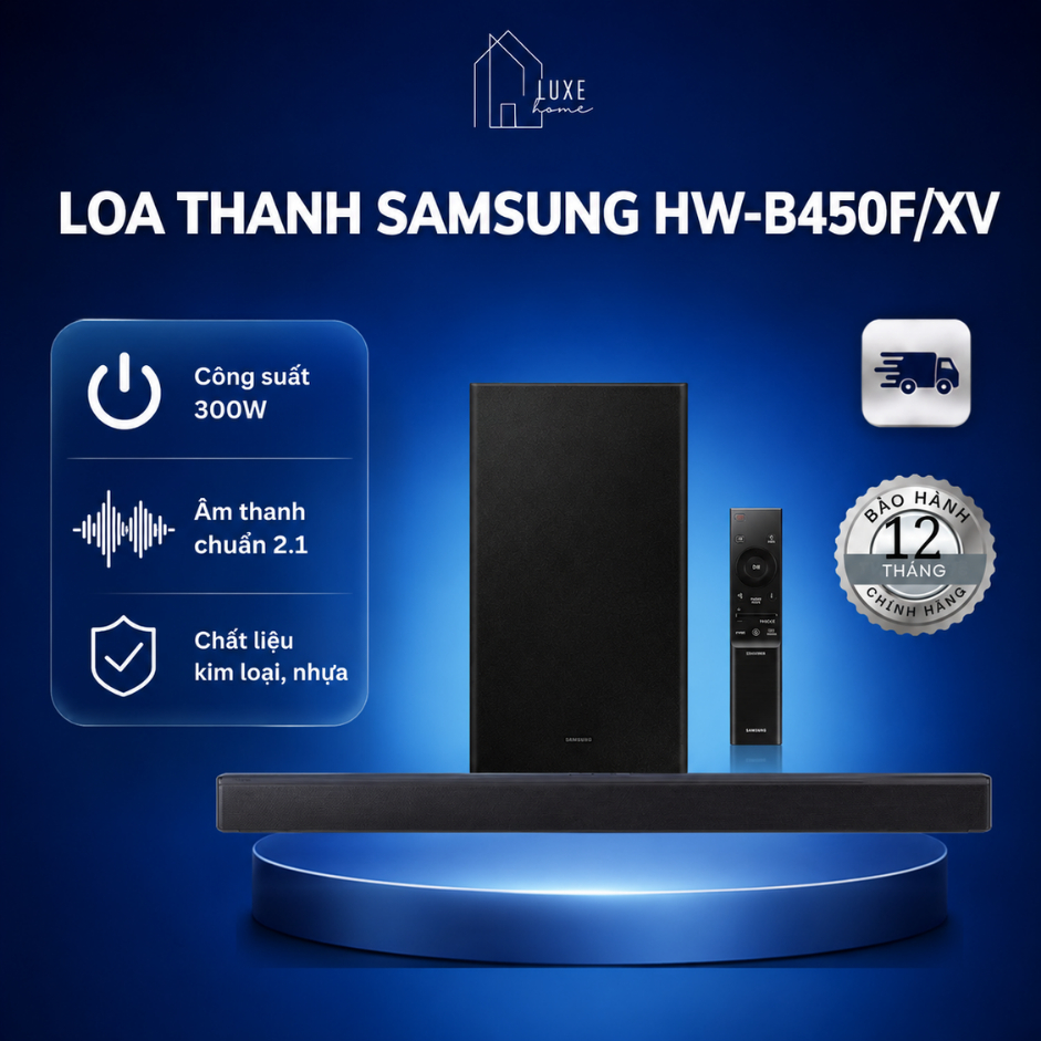 Loa thanh Samsung HW-B450F/XV - Bảo Hành Chính Hãng 12 Tháng