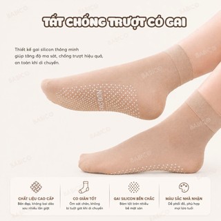 Combo 10 Đôi Tất Da Chân Hàn Quốc,Tất Than Tre Chống Trượt, Tất Nhung Khử Mùi Cho Mẹ
