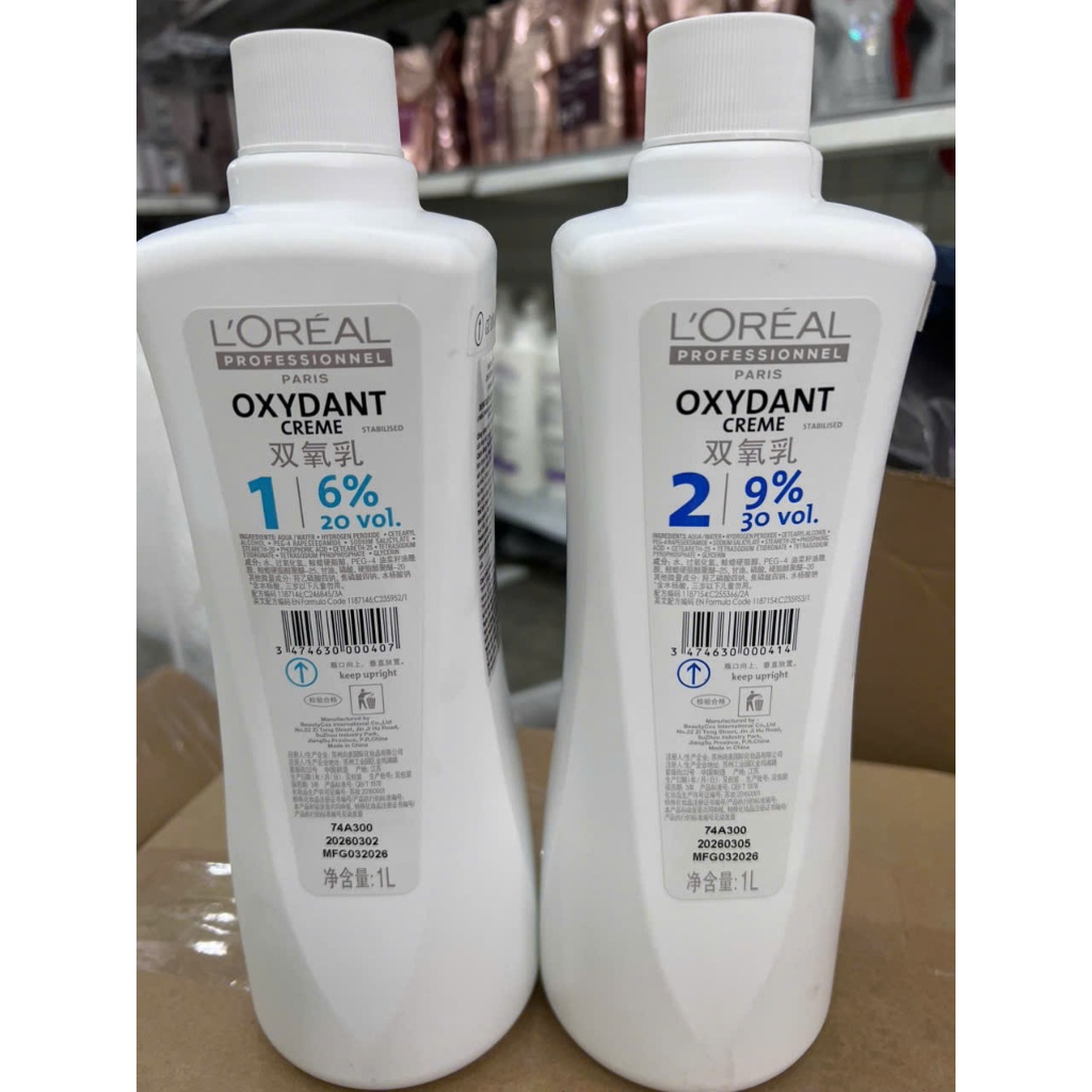 Oxy Trợ Nhuộm Tóc L'ore'al 1000ml (Hàng Chính Hãng)