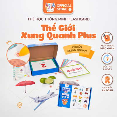 [BẢN NÂNG CẤP] Bộ thẻ học thông minh Flashcard Glenn Doman PLUS đồ chơi giấy cho bé đồ chơi giáo giục sớm Lalala baby