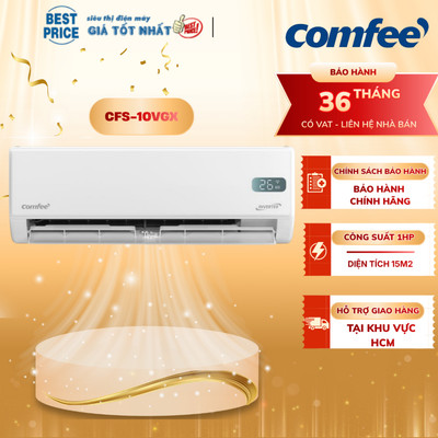 CFS-10VGX | Máy lạnh Comfee Inverter 1 HP CFS-10VGX - Hàng chính hãng