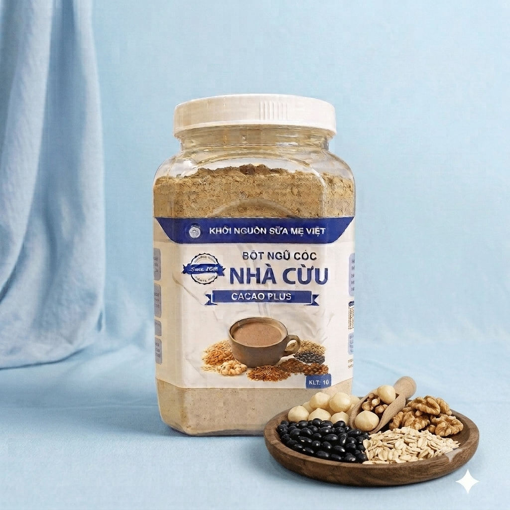 Ngũ Cốc Lợi Sữa Nhà Cừu - Kích Sữa Sau 7 Ngày, BỘT CACAO [XẢ STRESS],Giúp Sữa Mẹ Đặc Thơm, giảm mệt 