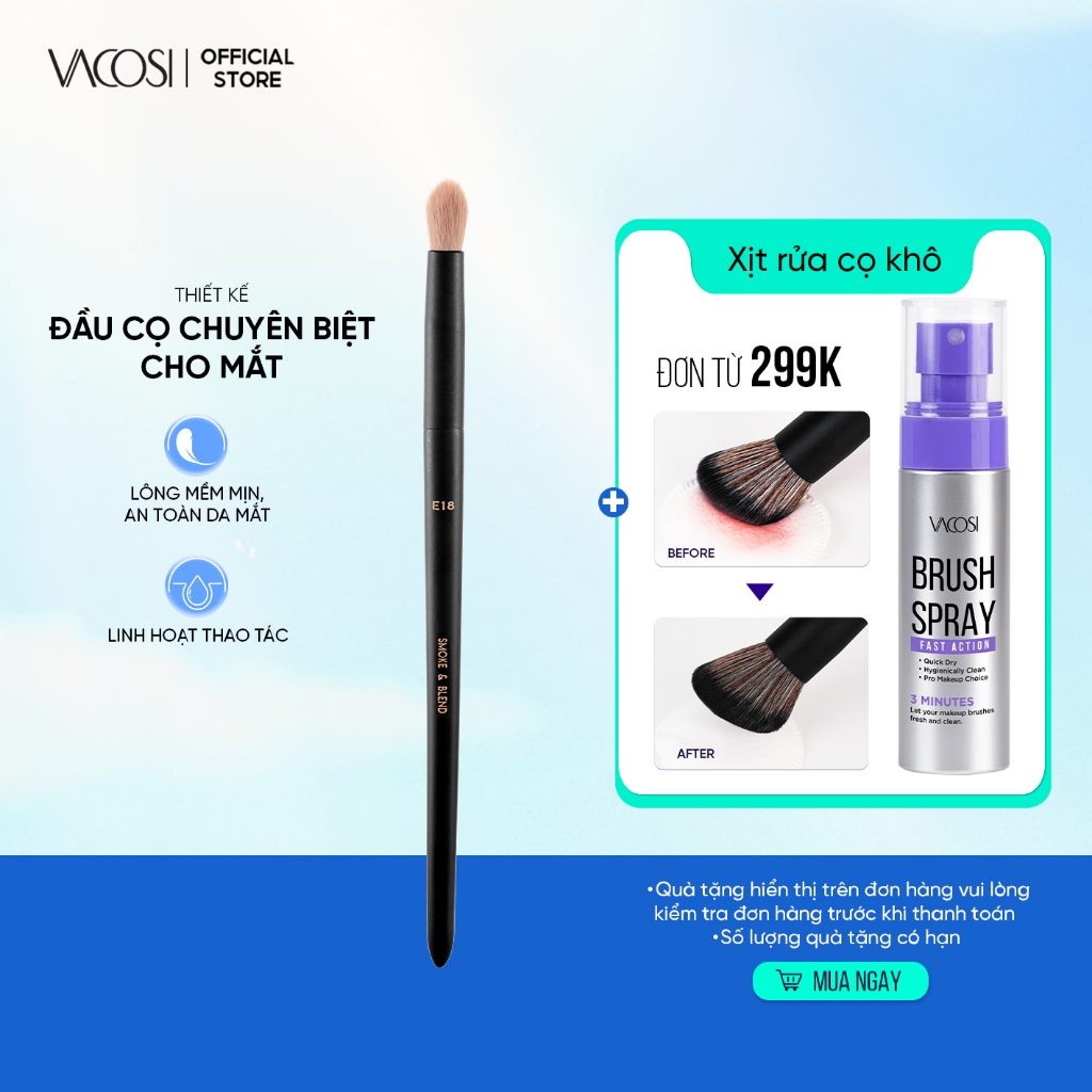 Cọ tán mắt smokey VACOSI - E18-Y24