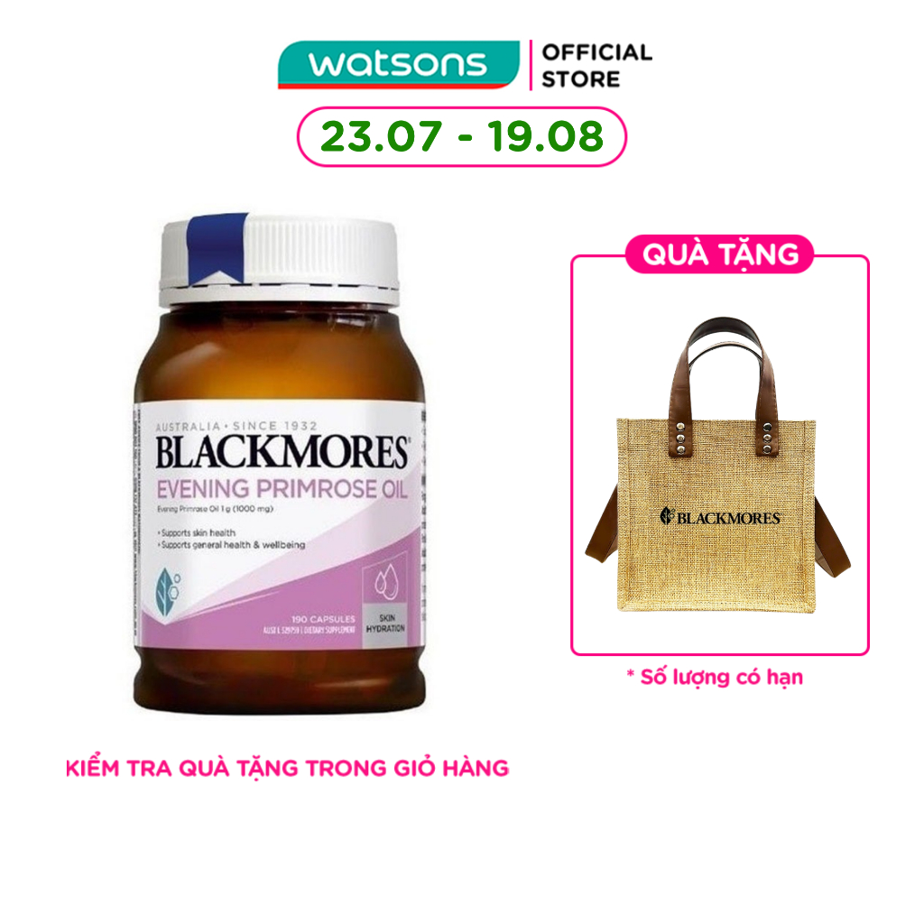 Thực Phẩm Bảo Vệ Sức Khỏe Blackmores Evening Primrose Oil Tinh Dầu Hoa Anh Thảo 190 Viên