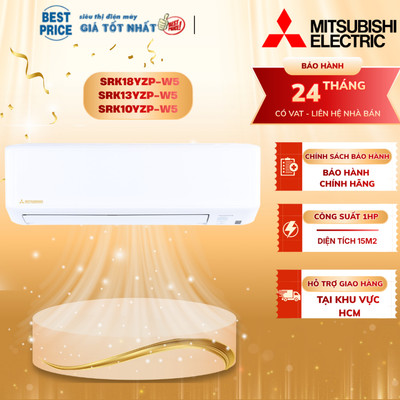 Điều hòa Mitsubishi Heavy 1HP - 2HP Inverter SRK18YZP-W5 | SRK13YZP-W5 | SRK10YZP-W5 Model 2025