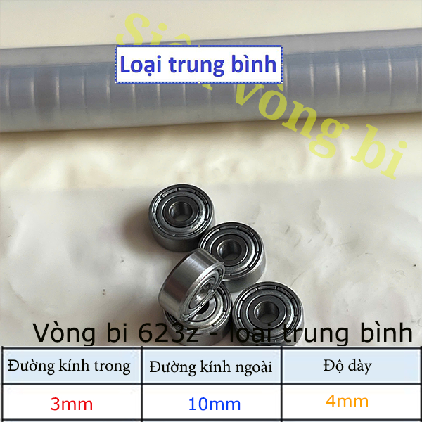 [Loại trung bình] Vòng bi - bạc đạn mã 623z 3x10x4mm - hàng OEM Trung Quốc - phân loại trung bình
