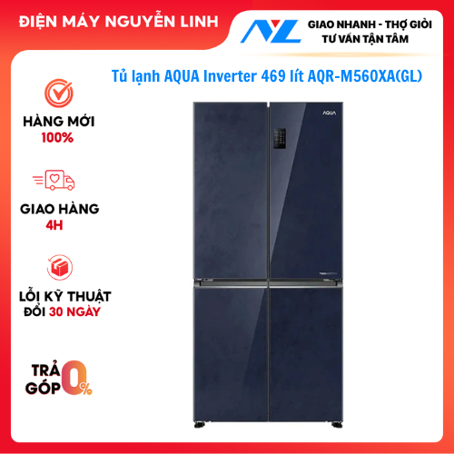 Tủ lạnh AQUA Inverter 469 lít AQR-M560XA(GL)