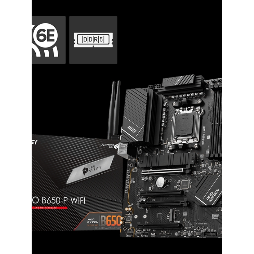Bo mạch chủ AM5 MSI PRO B650-P WiFi ProSeries