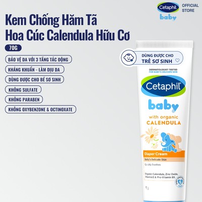 [LIVE] Kem chống hăm tã dịu lành CETAPHIL BABY DIAPER CREAM CALENDULA 70G